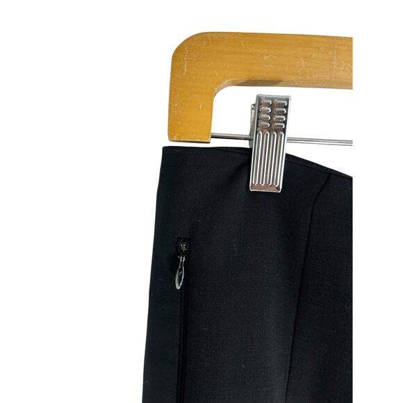 Akris Black Women's Pants 8 Wool High Rise Career Quiet Luxury Trousers Work - Picture 6 of 12